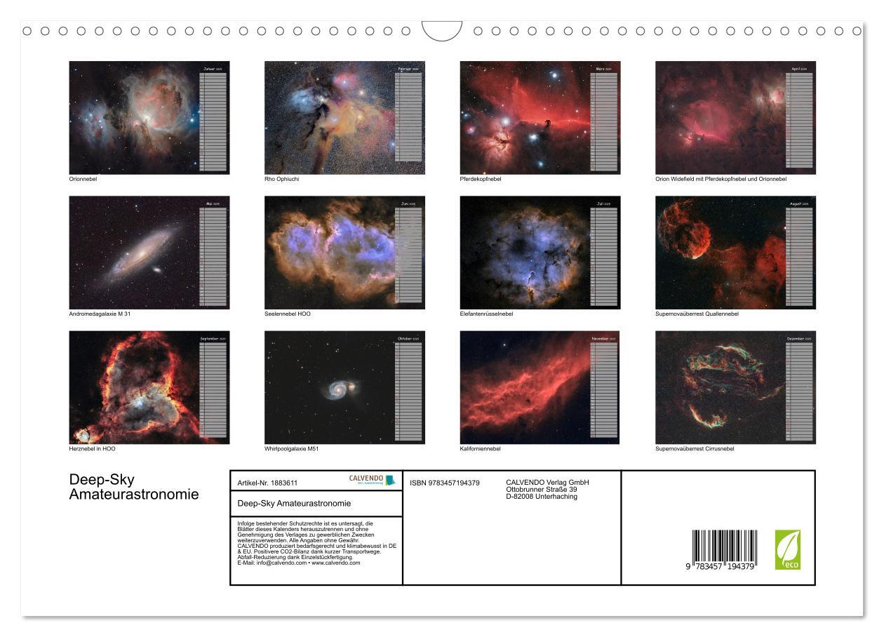 Bild: 9783457194379 | Deep-Sky Amateurastronomie (Wandkalender 2025 DIN A3 quer),...