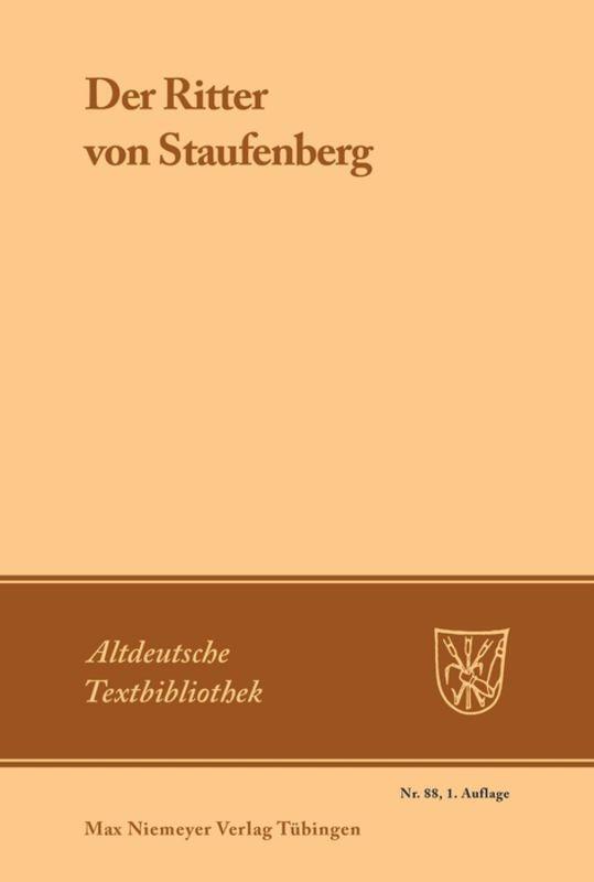 Cover: 9783484201040 | Der Ritter von Staufenberg | Eckhard Grunewald | Taschenbuch | ISSN