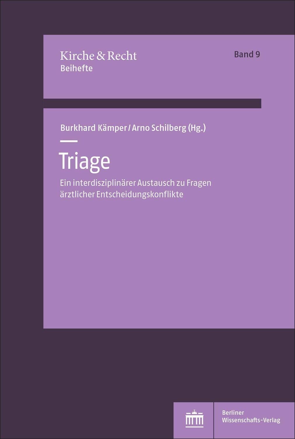 Cover: 9783830555520 | Triage | Burkhard Kämper (u. a.) | Taschenbuch | 139 S. | Deutsch