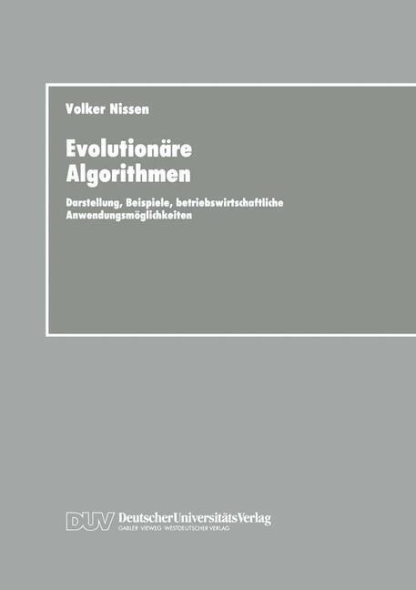 Cover: 9783824402175 | Evolutionäre Algorithmen | Taschenbuch | Paperback | xxvi | Deutsch