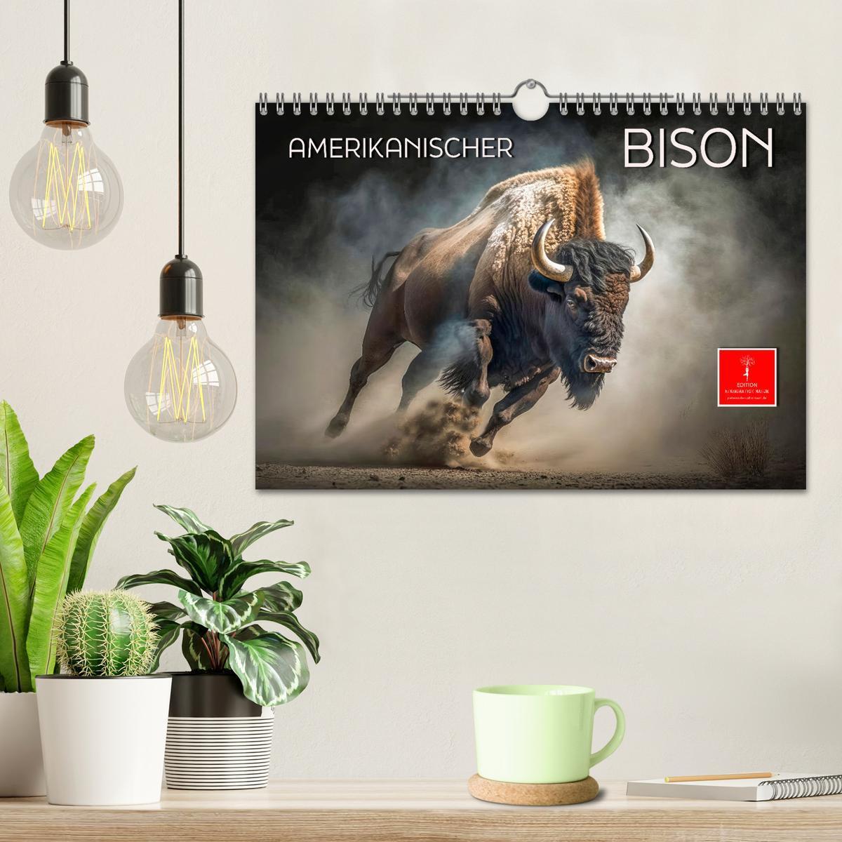 Bild: 9783383912092 | Amerikanischer Bison (Wandkalender 2025 DIN A4 quer), CALVENDO...