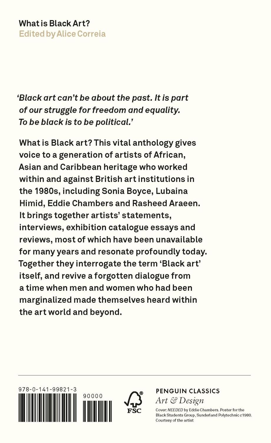 Rückseite: 9780141998213 | What is Black Art? | Alice Correia | Taschenbuch | 320 S. | Englisch