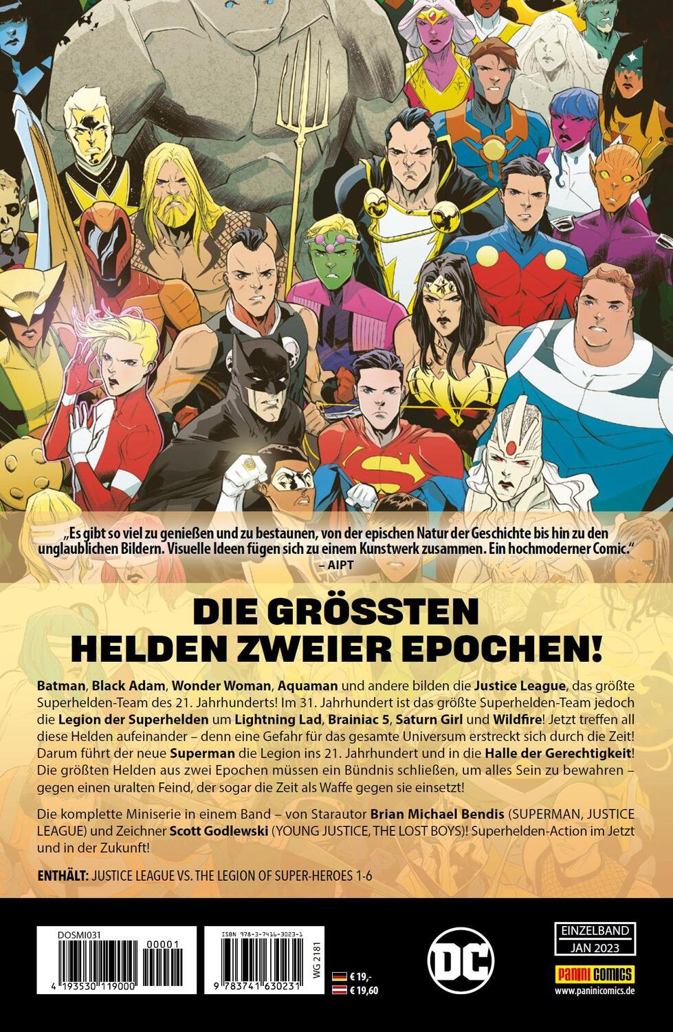 Rückseite: 9783741630231 | Justice League vs. Legion of Super-Heroes | Bendis (u. a.) | Buch