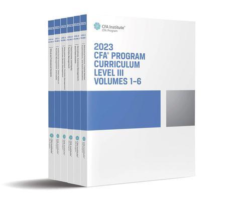 Cover: 9781953337191 | 2023 CFA Program Curriculum Level III Box Set | CFA Institute | Buch