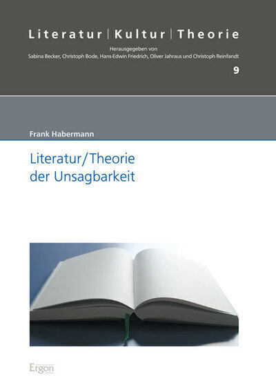 Cover: 9783899138764 | Literatur/Theorie der Unsagbarkeit | Frank Habermann | Buch | 486 S.