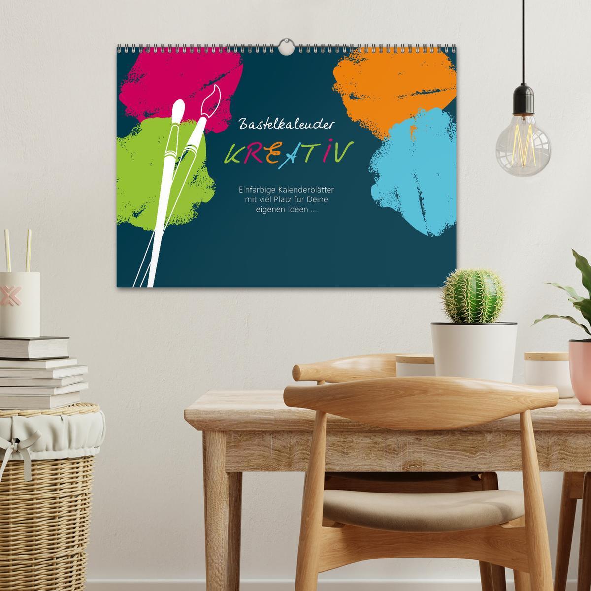 Bild: 9783435097319 | Bastelkalender KREATIV (Wandkalender 2025 DIN A3 quer), CALVENDO...