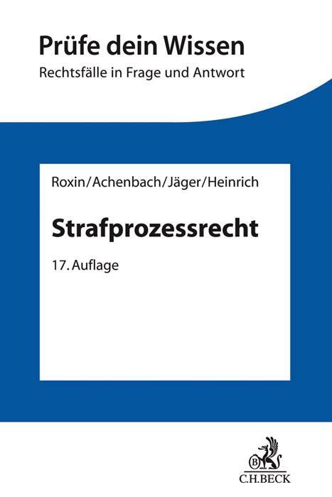 Cover: 9783406680571 | Strafprozessrecht | Christian Jäger (u. a.) | Taschenbuch | kartoniert