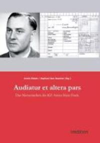 Cover: 9783849502126 | Audiatur et altera pars | Das Memorandum des KZ-Arztes Hans Eisele