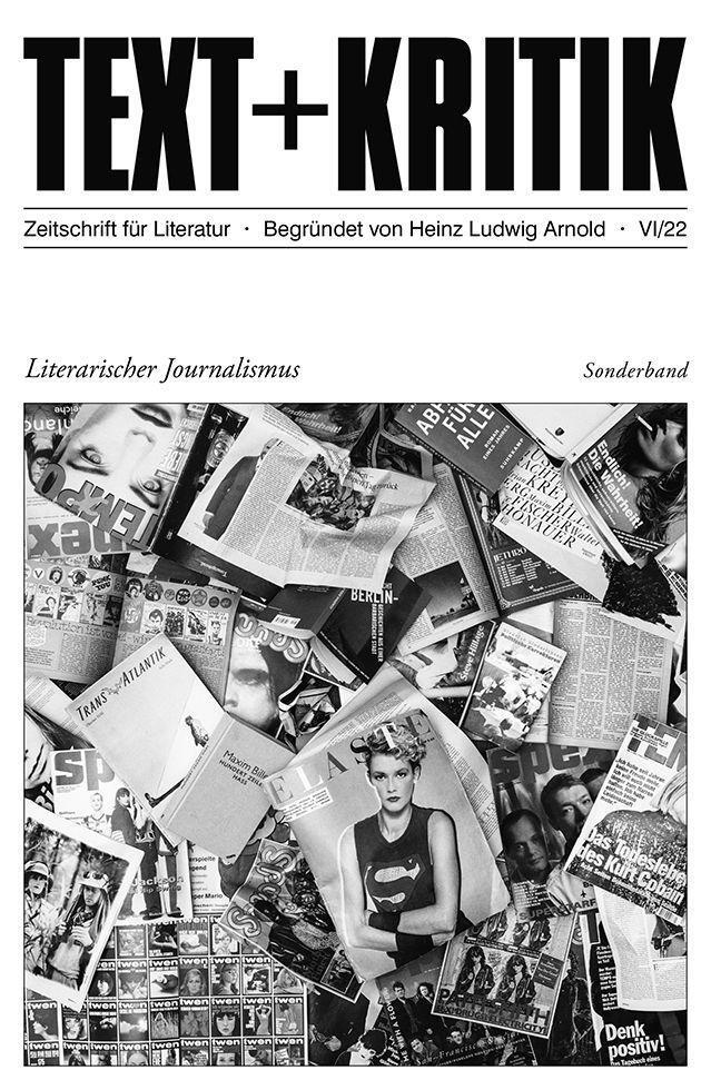 Cover: 9783967076691 | Literarischer Journalismus | Taschenbuch | Text und Kritik | Deutsch