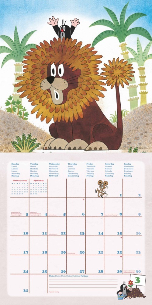 Bild: 4002725987976 | Der kleine Maulwurf 2025 - Wand-Kalender - Broschüren-Kalender -...