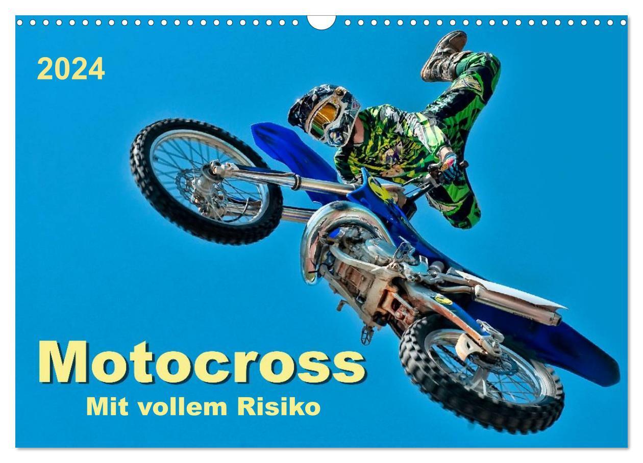 Cover: 9783675763784 | Motocross - mit vollem Risiko (Wandkalender 2024 DIN A3 quer),...