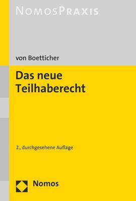 Cover: 9783848758777 | Das neue Teilhaberecht | Arne von Boetticher | Taschenbuch | 462 S.