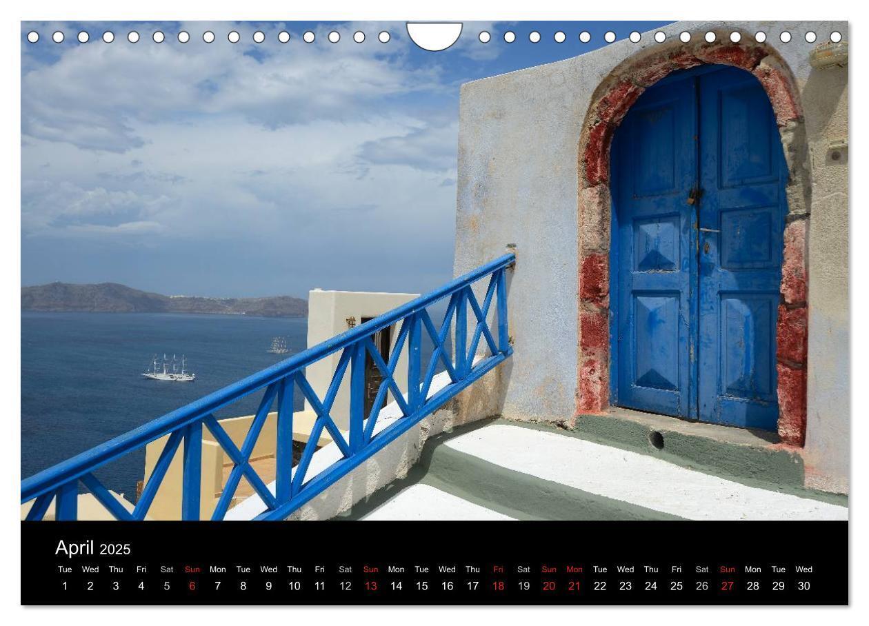 Bild: 9781325993161 | Santorini - Island in the Agean Sea (Wall Calendar 2025 DIN A4...