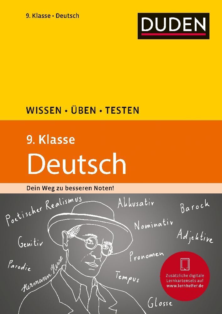 Cover: 9783411724147 | Duden Wissen - Üben - Testen: Deutsch 9. Klasse | Anja Steinhauer