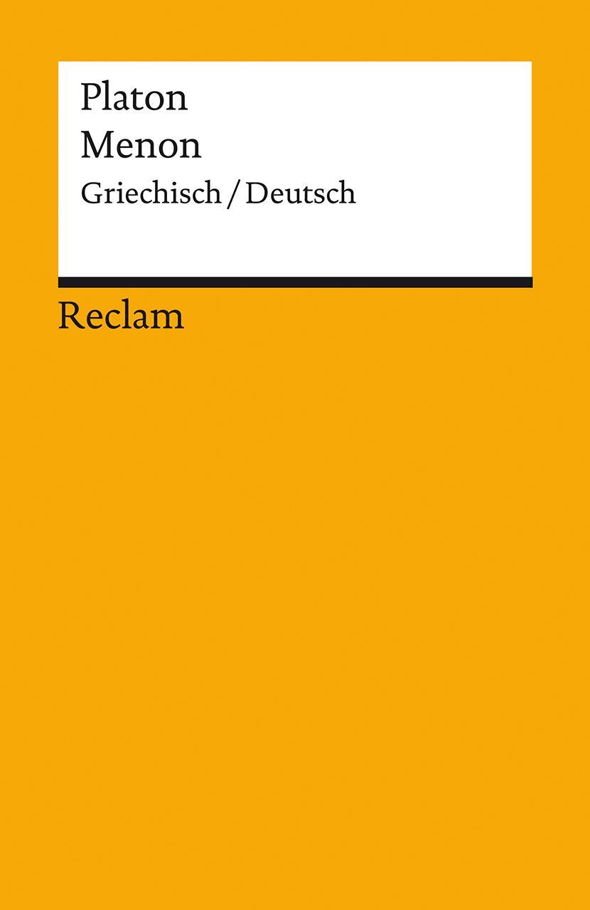 Cover: 9783150141977 | Menon | Griechisch/Deutsch | Platon | Taschenbuch | Deutsch | 2021