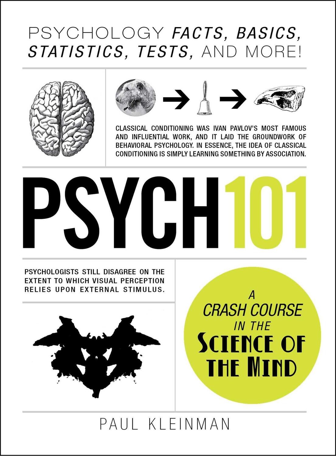 Cover: 9781440543906 | Psych 101 | Psychology Facts, Basics, Statistics, Tests, and More!