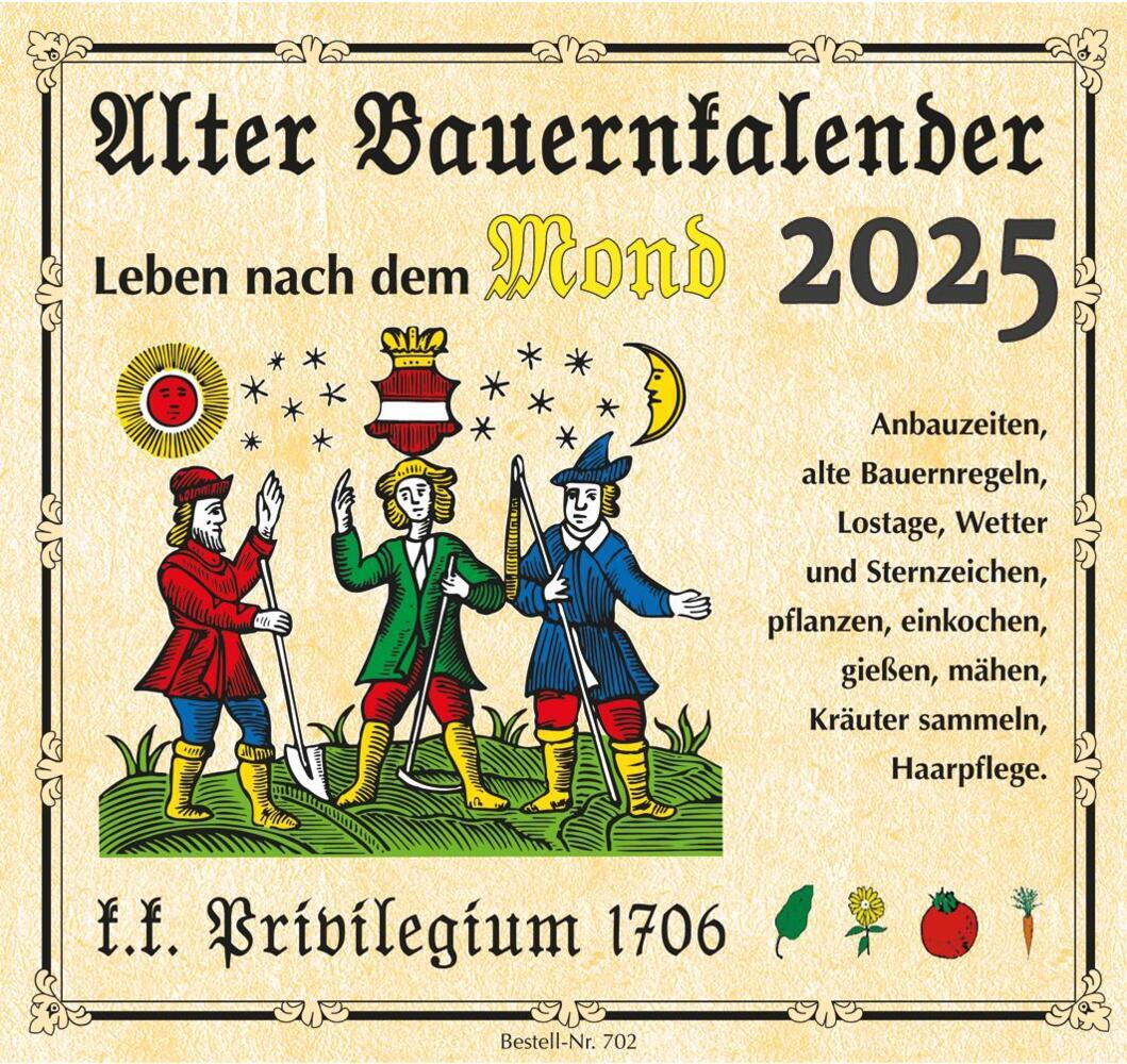 Cover: 9783840485657 | Alter Bauernkalender 2025 | Der Praktische (Erlebniskalender) | Alpina