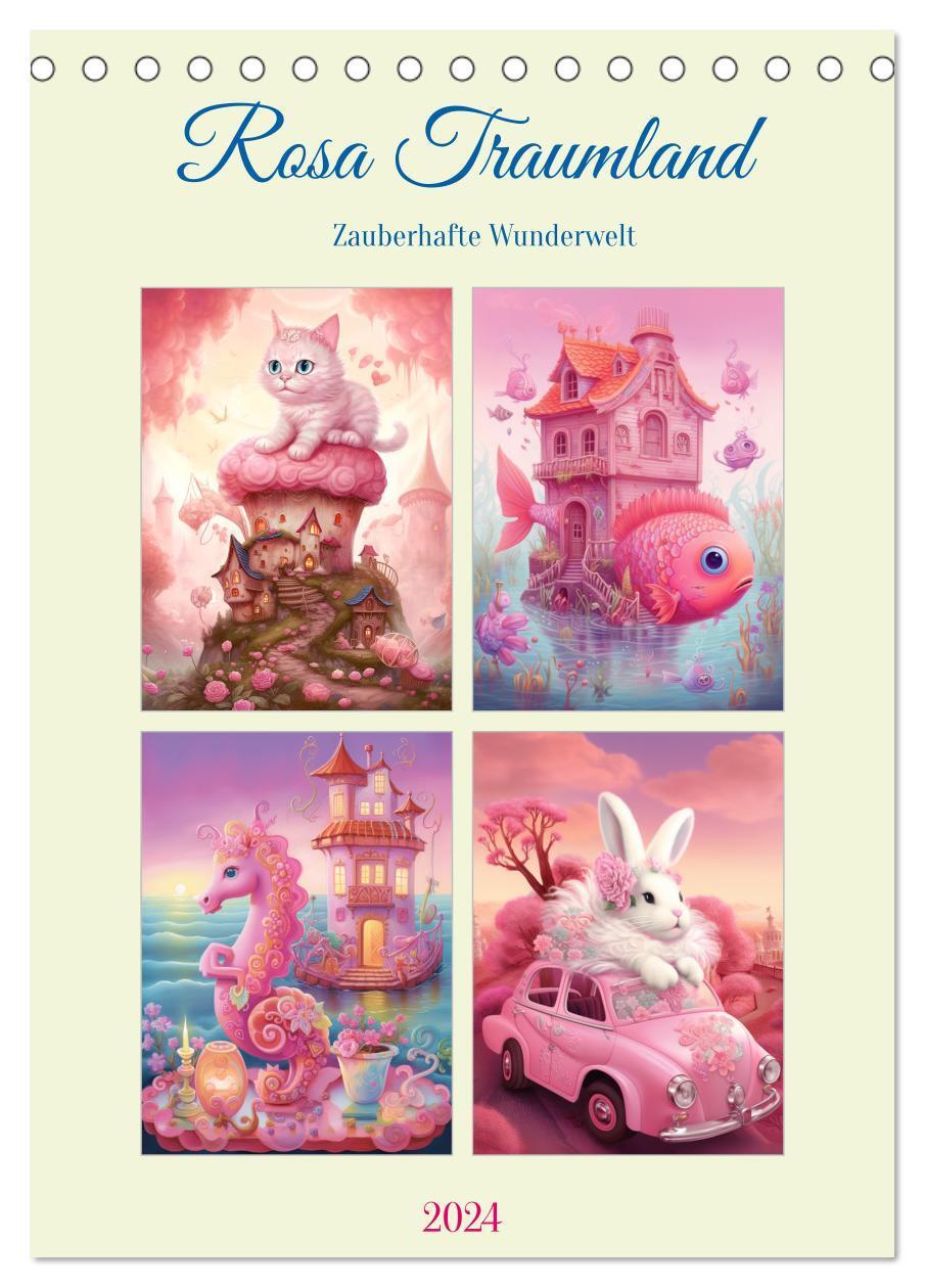 Cover: 9783675743663 | Rosa Traumland. Zauberhafte Wunderwelt (Tischkalender 2024 DIN A5...