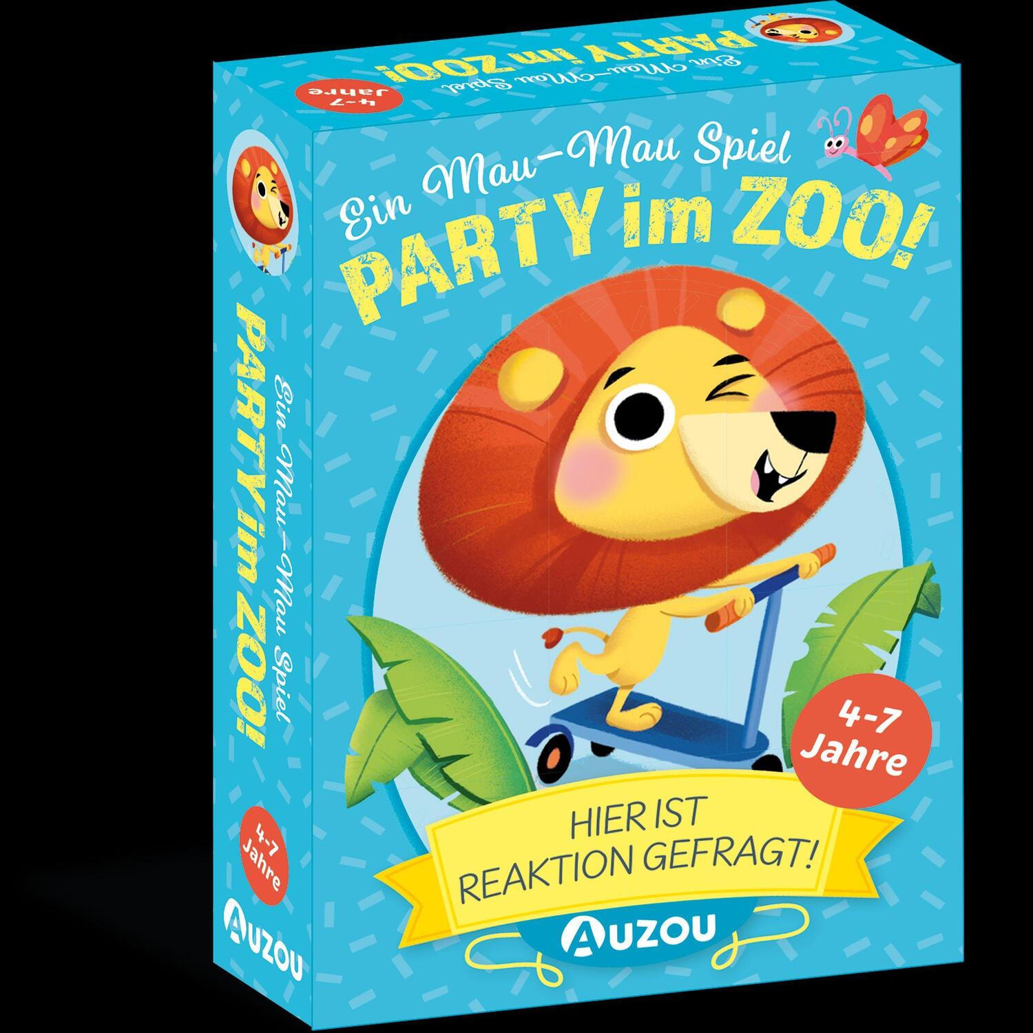 Cover: 3760354050195 | Party im Zoo - Ein Mau-Mau-Spiel | Auzou | Spiel | Deutsch | 2022