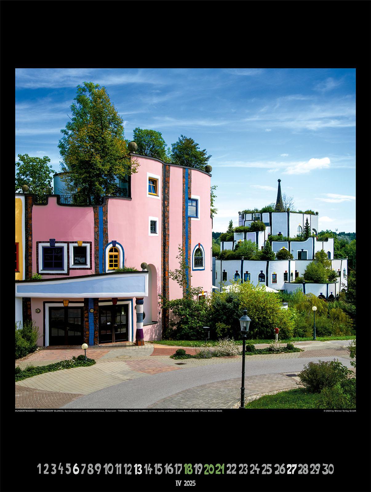 Bild: 9783910430129 | Großer Hundertwasser Architektur Kalender 2025 | Wörner Verlag GmbH