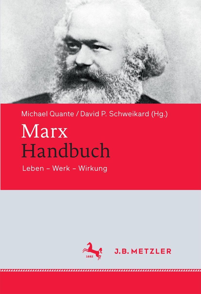 Cover: 9783476023322 | Marx-Handbuch | Leben - Werk - Wirkung | Michael Quante (u. a.) | Buch