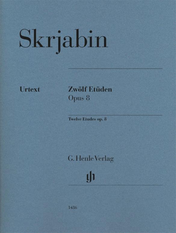 Cover: 9790201814865 | Skrjabin, Alexander - Zwölf Etüden op. 8 | Instrumentation: Piano solo