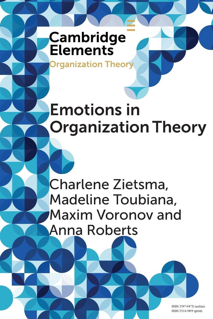 Cover: 9781108468237 | Emotions in Organization Theory | Charlene Zietsma (u. a.) | Buch