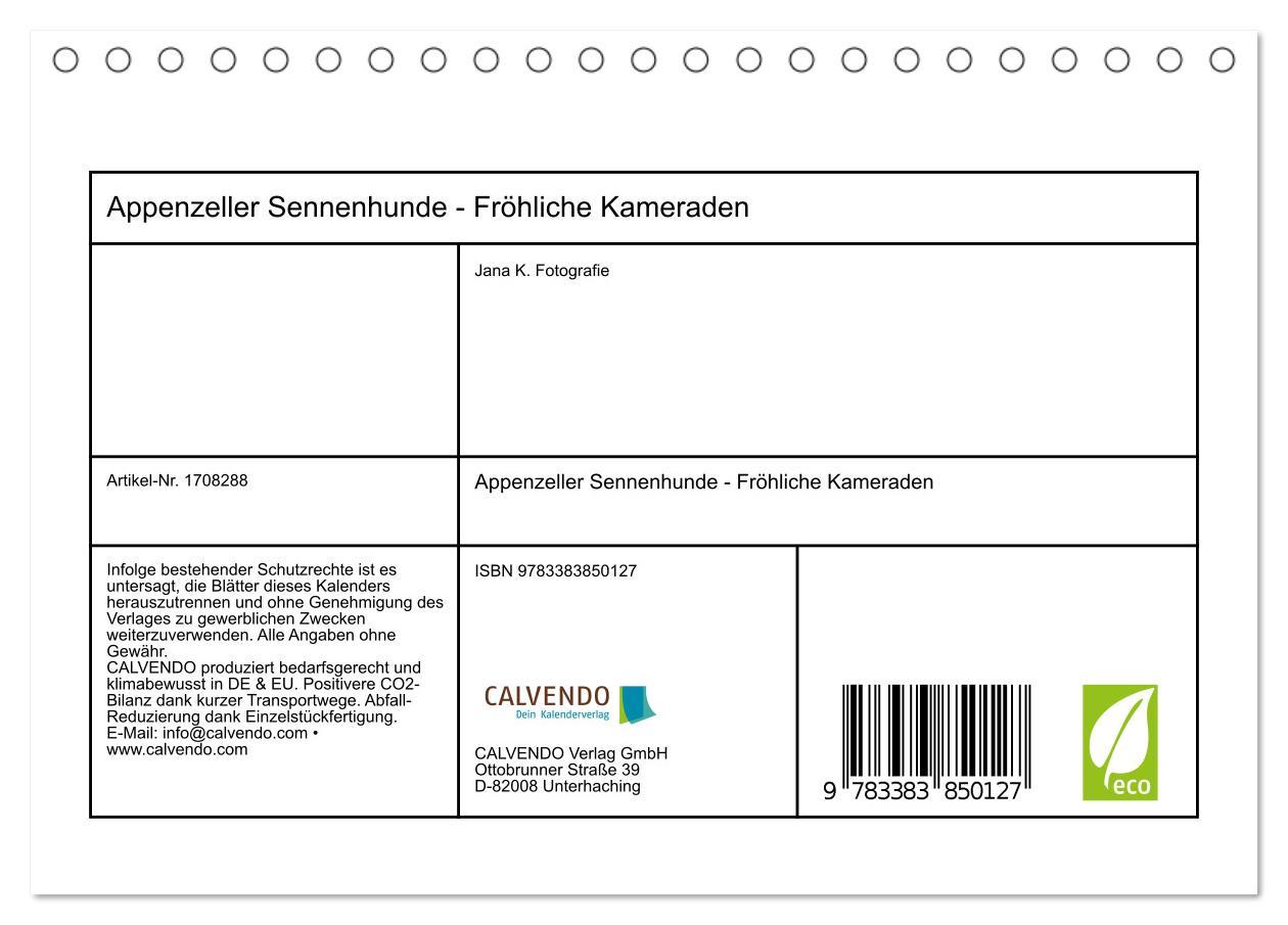 Bild: 9783383850127 | Appenzeller Sennenhunde - Fröhliche Kameraden (Tischkalender 2025...