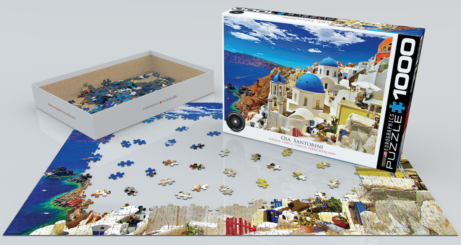 Bild: 628136609449 | Oia auf Santorini Griechenland (Puzzle) | Spiel | In Spielebox | 2021