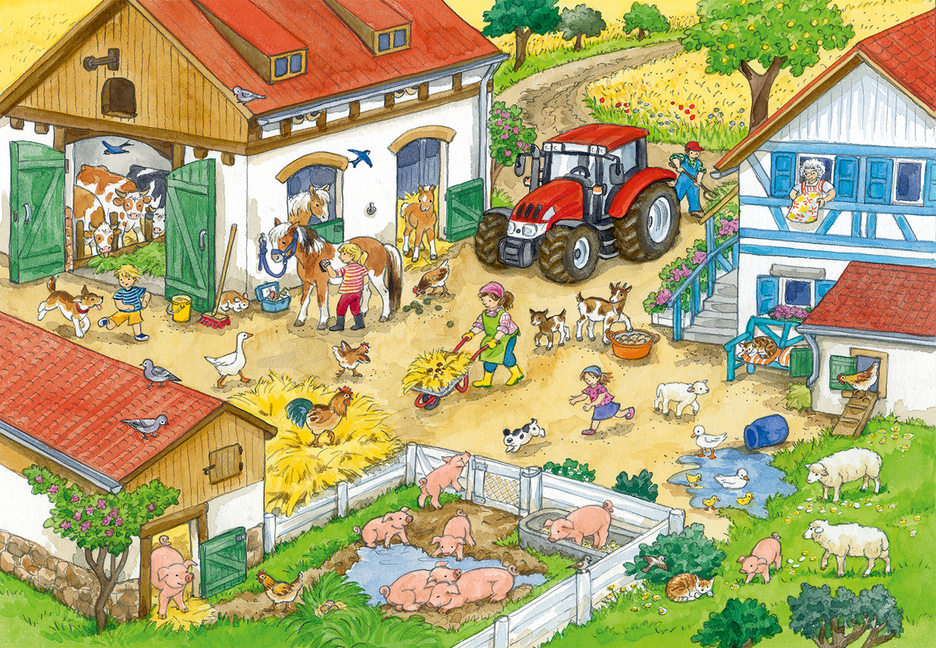 Bild: 4005556091959 | Ravensburger Kinderpuzzle - 09195 Fröhliches Landleben - Puzzle für...