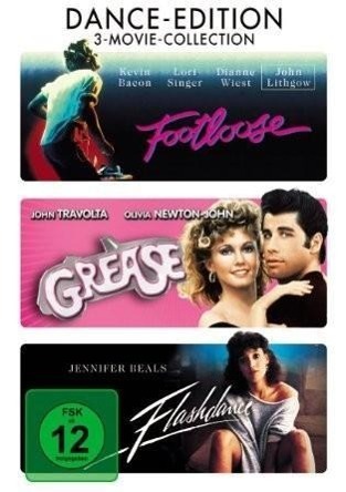 Cover: 4010884592528 | Dance-Edition: Footloose / Flashdance / Grease | DVD | 3 DVDs | 2012