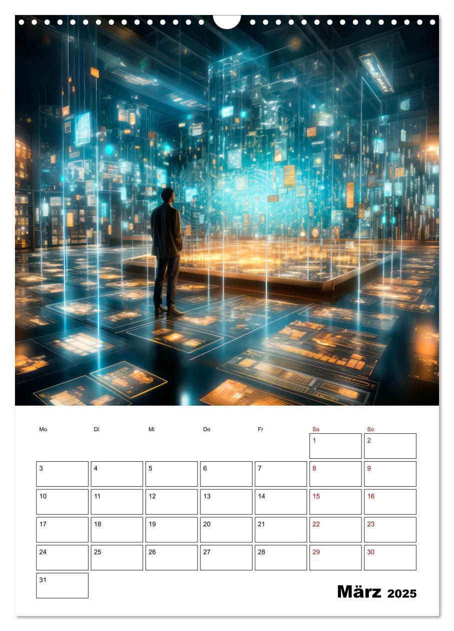 Bild: 9783435849789 | KÜNSTLICHE INTELLIGENZ Cooler Terminplaner (Wandkalender 2025 DIN...