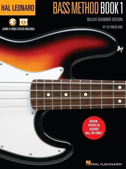 Cover: 9781705176108 | Hal Leonard Bass Method Book 1 - Deluxe Beginner Edition with...