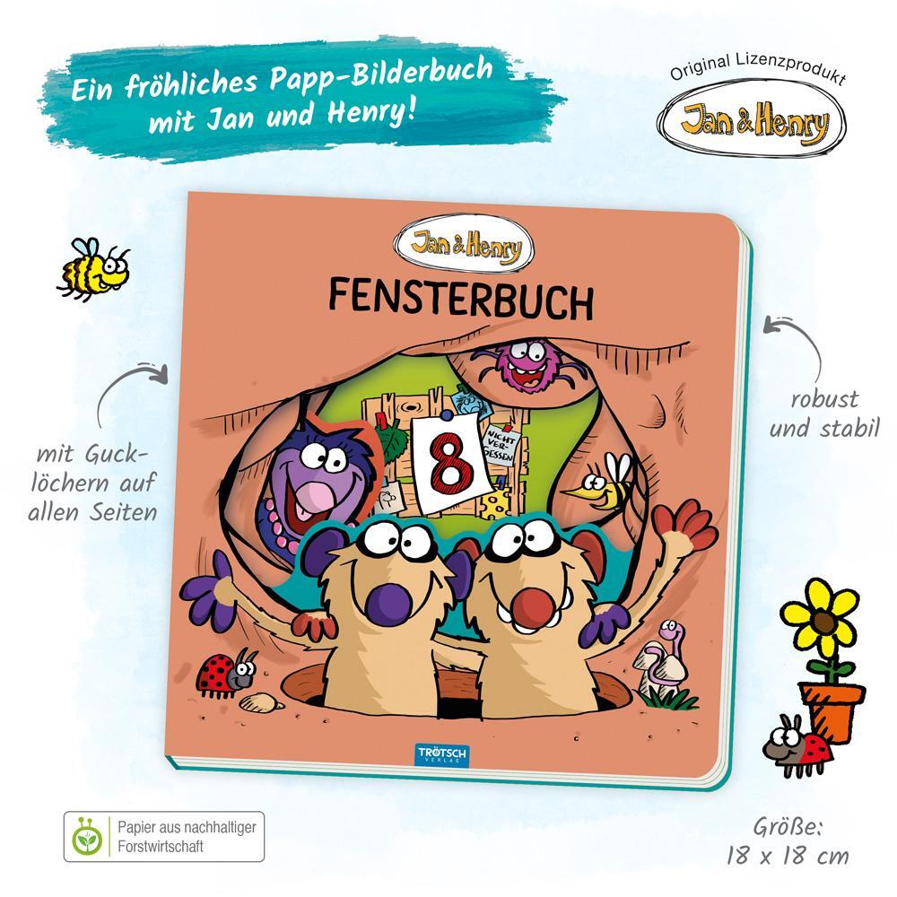 Bild: 9783988023353 | Trötsch Jan und Henry Fensterbuch Pappenbuch | KG | Buch | 12 S.