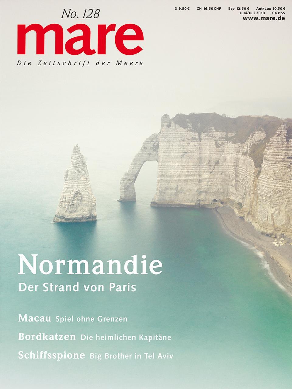 Cover: 9783866484177 | mare - Die Zeitschrift der Meere / No. 128 / Normandie | Gelpke | Buch