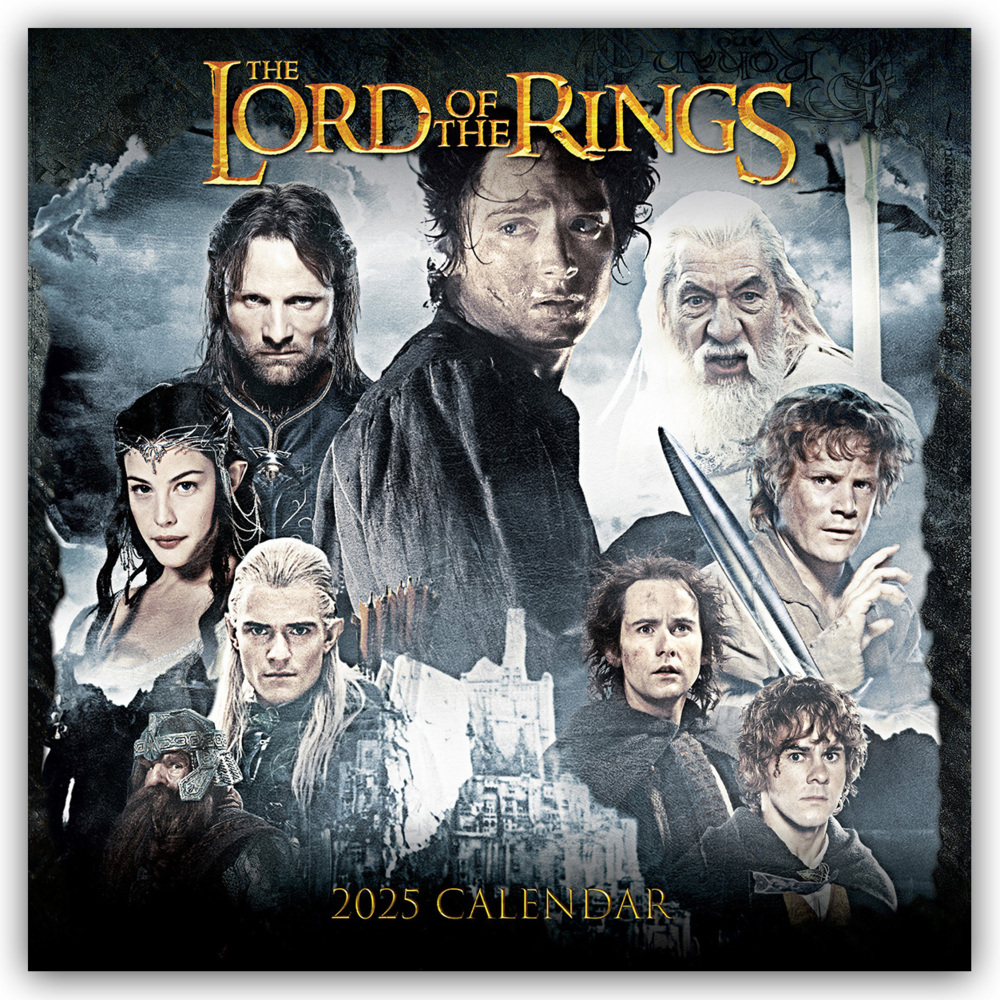 Cover: 9781835270868 | Lord of the Rings - Der Herr der Ringe 2025 - Wandkalender | Ltd