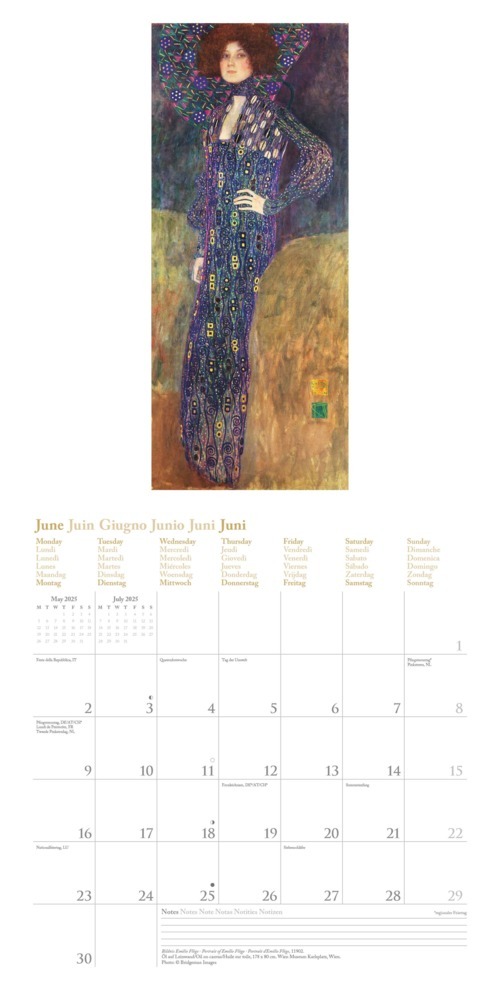 Bild: 4002725994004 | NEUMANN - Gustav Klimt 2025 Broschürenkalender, 30x30cm,...