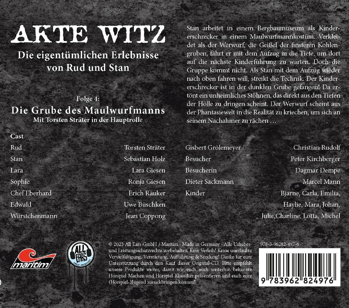 Bild: 9783962824976 | Akte Witz: Die Grube des Maulwurfmanns, 1 Audio-CD | Deutschland | CD