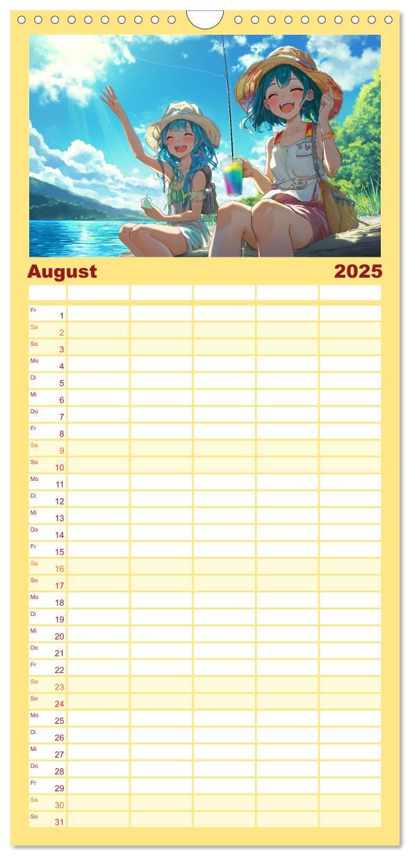 Bild: 9783457223062 | Familienplaner 2025 - Anime Kalender ¿ Charaktere im Slice-of-Life...