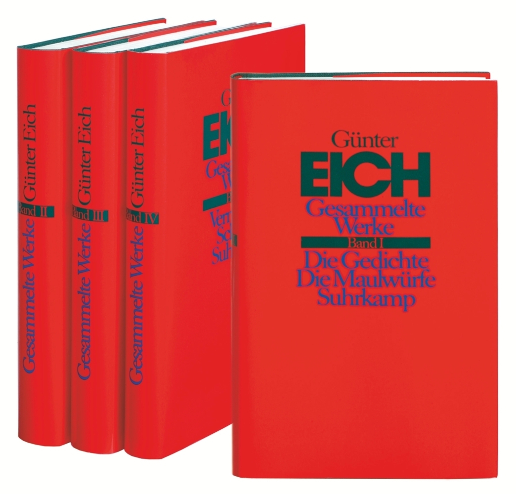 Cover: 9783518402085 | Gesammelte Werke in vier Bänden. Revidierte Ausgabe, 4 Teile | Eich