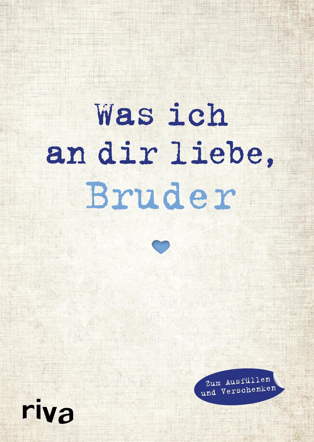 Cover: 9783868839609 | Was ich an dir liebe, Bruder | Alexandra Reinwarth | Buch | Deutsch