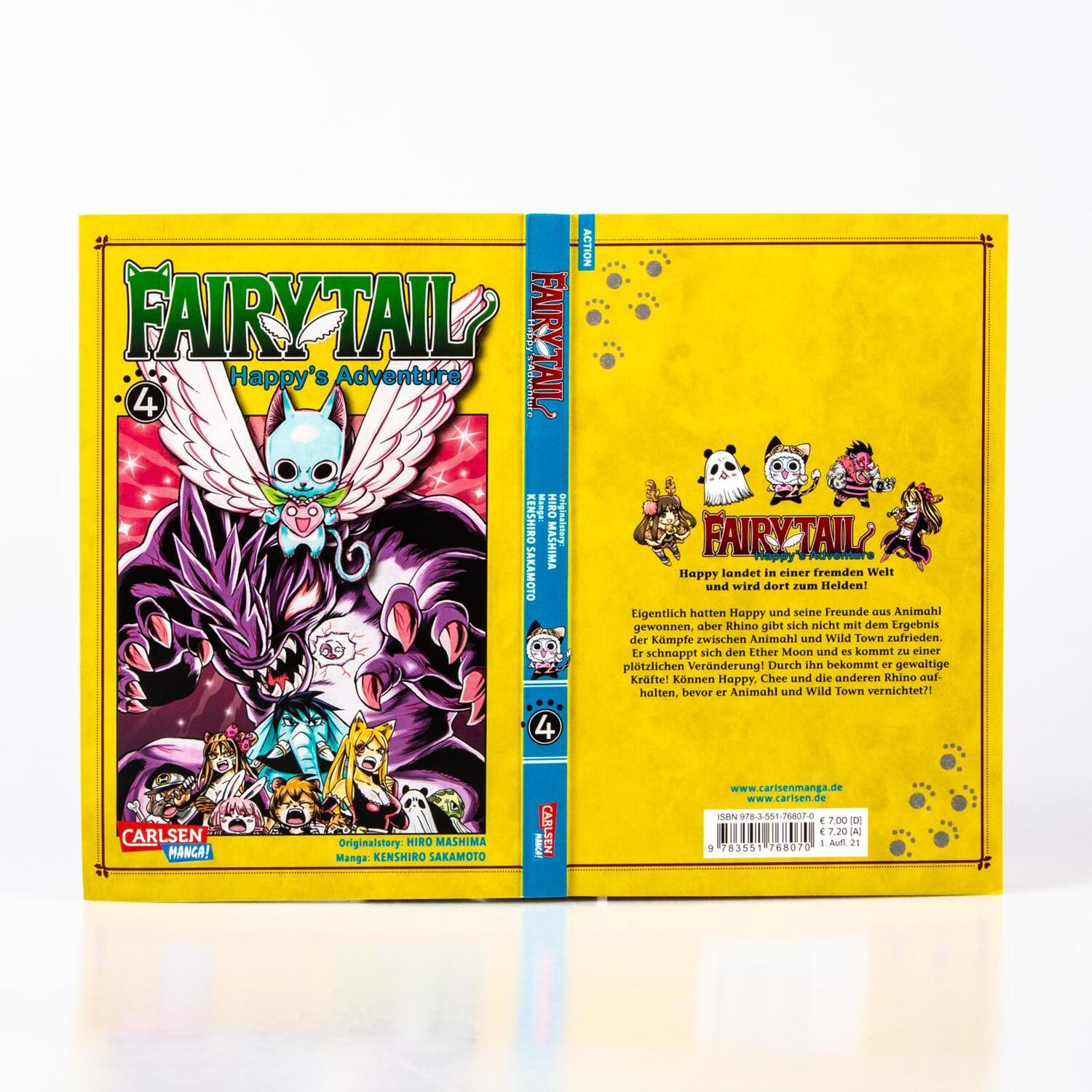 Bild: 9783551768070 | Fairy Tail - Happy's Adventure 4 | Kenshiro Sakamoto (u. a.) | Buch