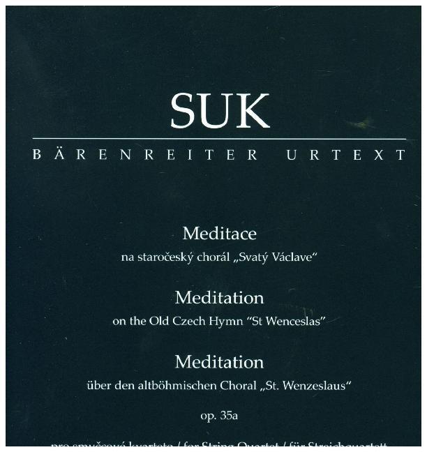 Cover: 9790260107809 | Meditation über den altböhmischen St. Wenzels-Choral | Josef Suk