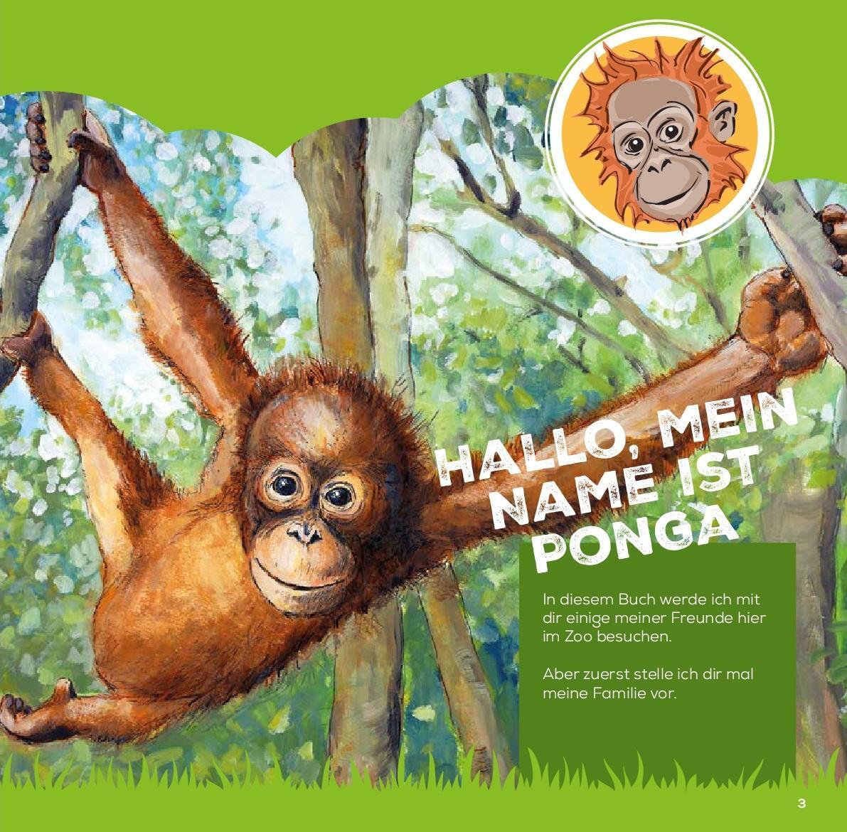 Bild: 9783866594951 | PONGA | das Orang-Utan-Mädchen und seine Freunde im Zoo | Buch | 48 S.