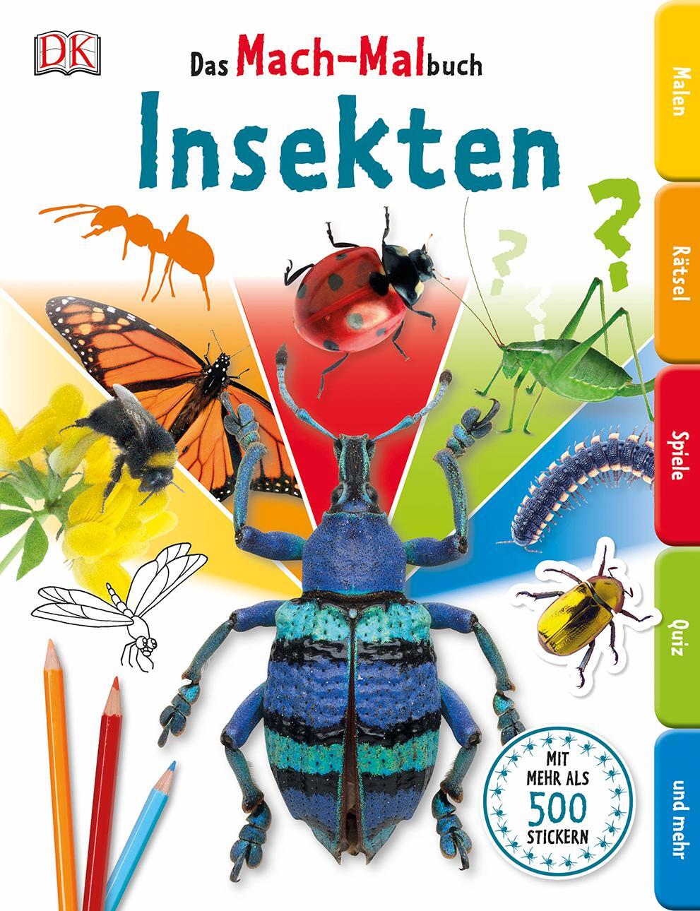 Cover: 9783831028061 | Das Mach-Malbuch Insekten | Taschenbuch | Das Mach-Malbuch | Deutsch