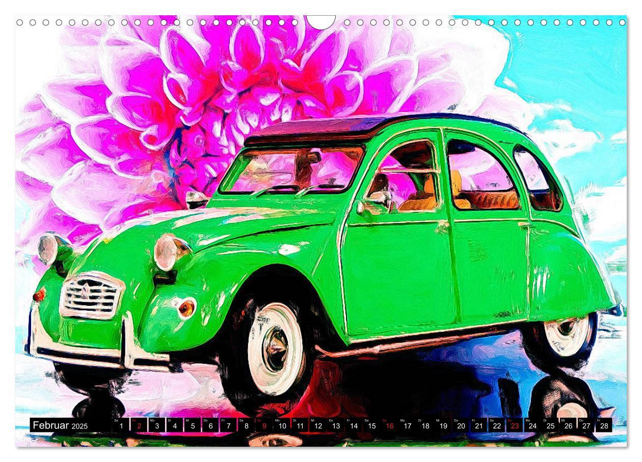 Bild: 9783435281350 | 70 Jahre 2CV (Wandkalender 2025 DIN A3 quer), CALVENDO Monatskalender