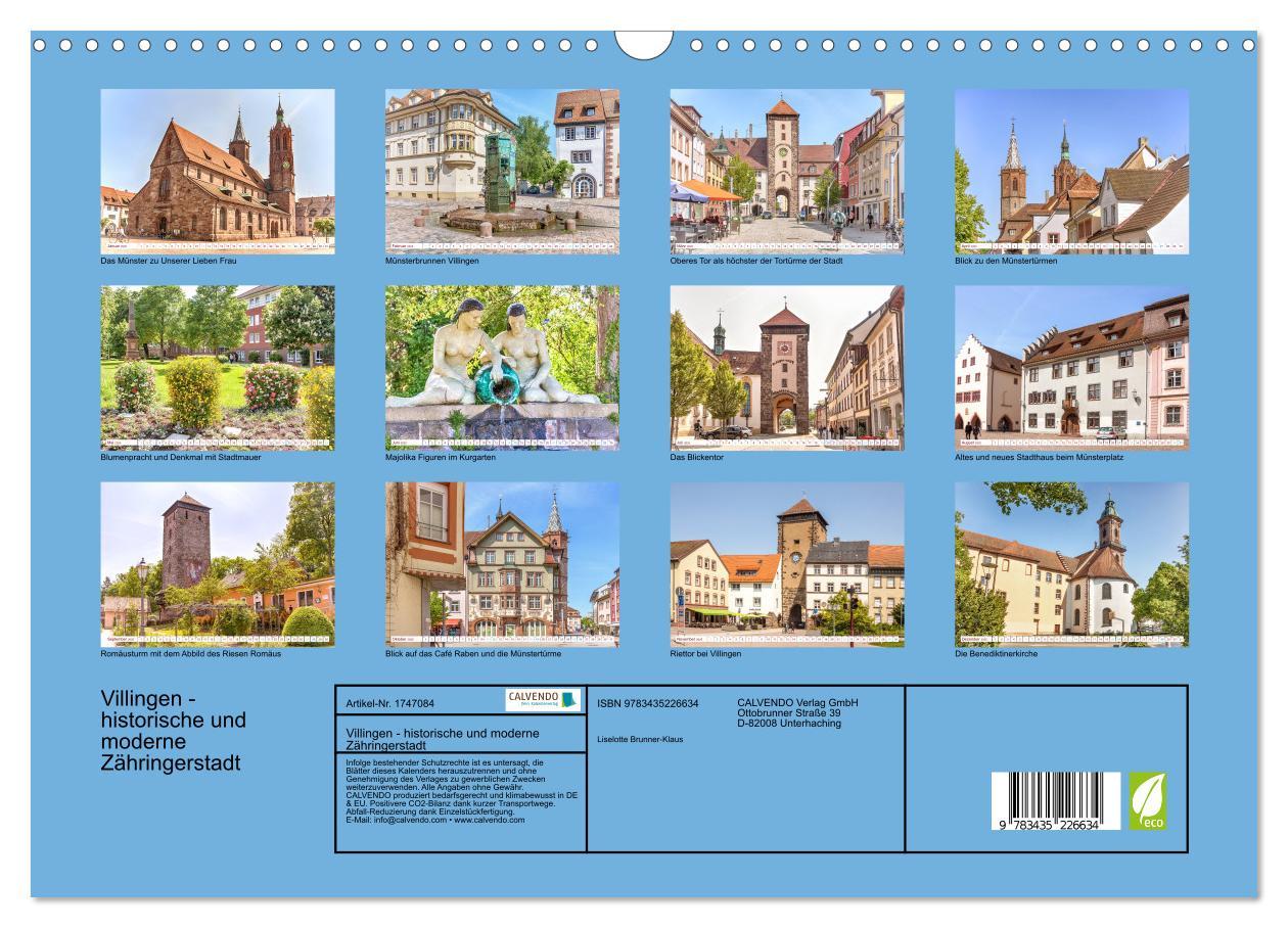 Bild: 9783435226634 | Villingen - historische und moderne Zähringerstadt (Wandkalender...