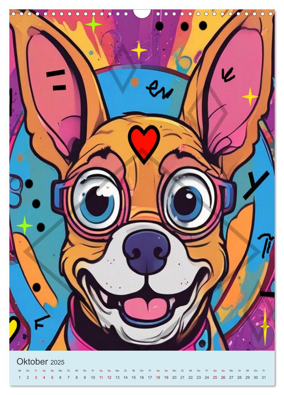 Bild: 9783457176467 | Coole Tiere der Pop Art (Wandkalender 2025 DIN A3 hoch), CALVENDO...