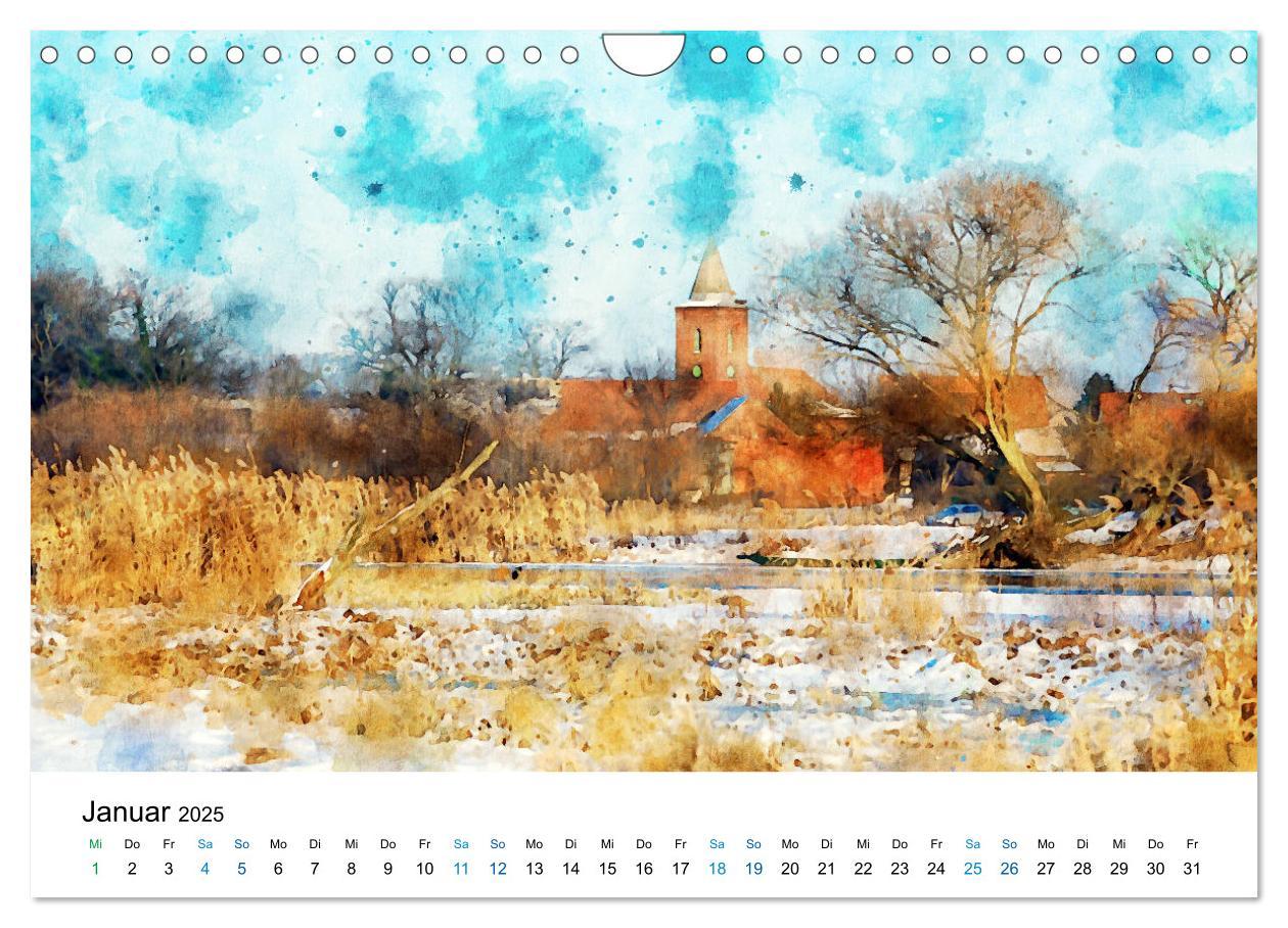 Bild: 9783435143474 | Havelland in Aquarell (Wandkalender 2025 DIN A4 quer), CALVENDO...