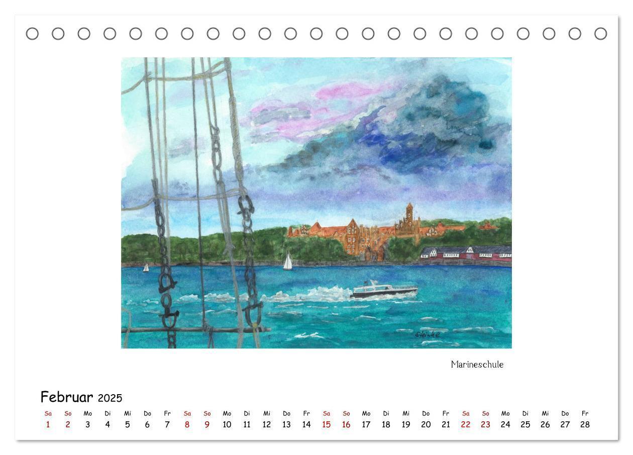 Bild: 9783435324521 | Die Flensburger Förde (Tischkalender 2025 DIN A5 quer), CALVENDO...